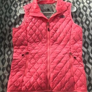 Hot Pink/Salmon North Face Vest